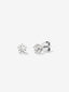 Pendientes de oro blanco de 18K con diamante solitario
