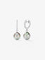 Pendientes de aro de oro blanco de 18K con 18 diamantes en talla brillante con un total de 0,21 cts y 2 perlas akoya de 8,5mm