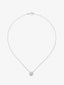 Colgante de oro blanco de 18K con 25 diamantes en talla brillantes con un total de 0,31 cts