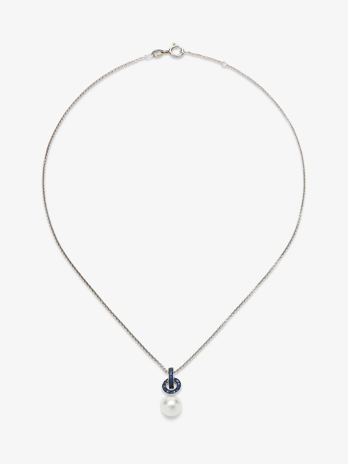 Colagante cadena de plata 925 con perla akoya