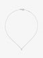 Colgante de oro blanco de 18K con diamante en talla brillante con un total de 0,25 cts