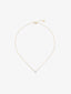 Colgante solitario de oro amarillo de 18K con diamante blanco en talla brillante de 0,1 cts