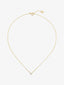 Colgante solitario de oro amarillo de 18K con diamante en talla brillante de 0,15 cts
