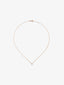 Colgante de oro blanco de 18K con diamante en talla brillante de 0,3 cts