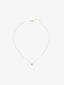 Colgante solitario de oro amarillo de 18K con diamante blanco en talla brillante de 0,05 cts
