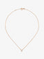 Colgante de oro rosa de 18K con diamantes en talla brillante de 0,1 cts