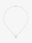 Colgante de oro blanco de 18K con diamante en talla brillante con un total de 0,25 cts