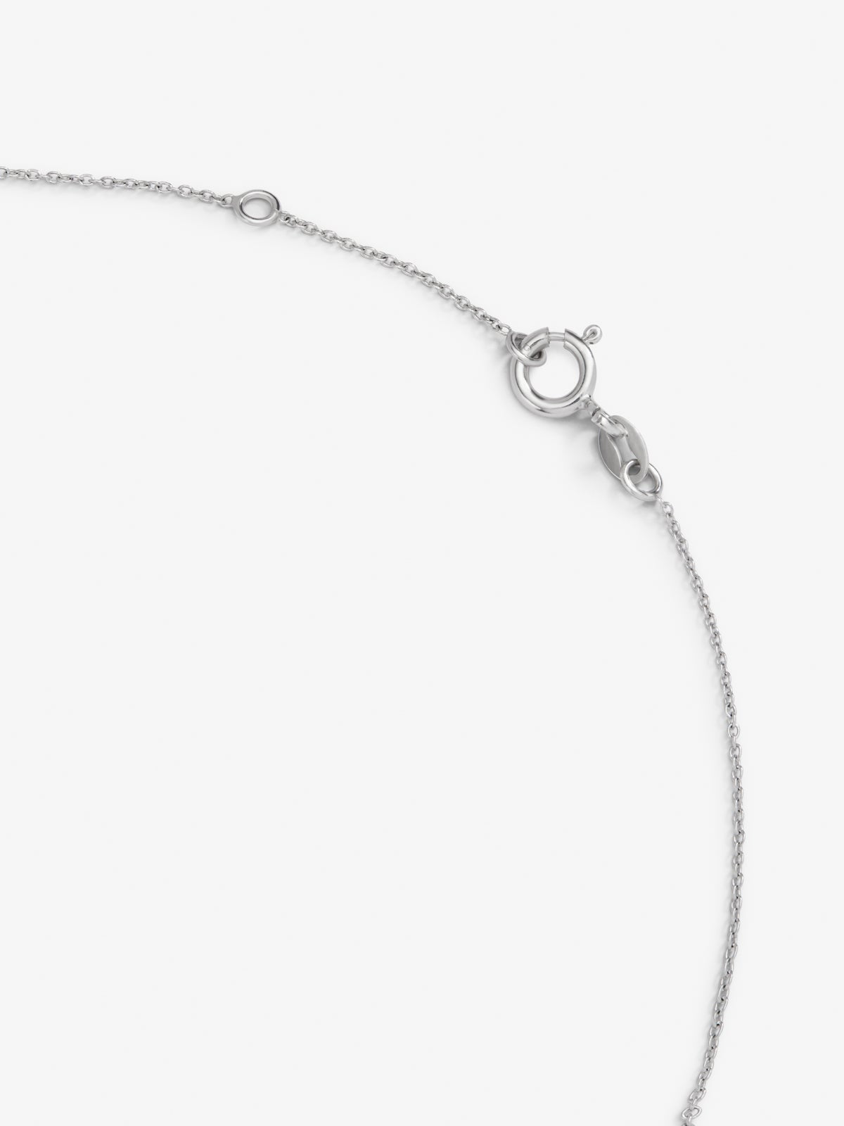 Pendientes de oro blanco con zafiro 