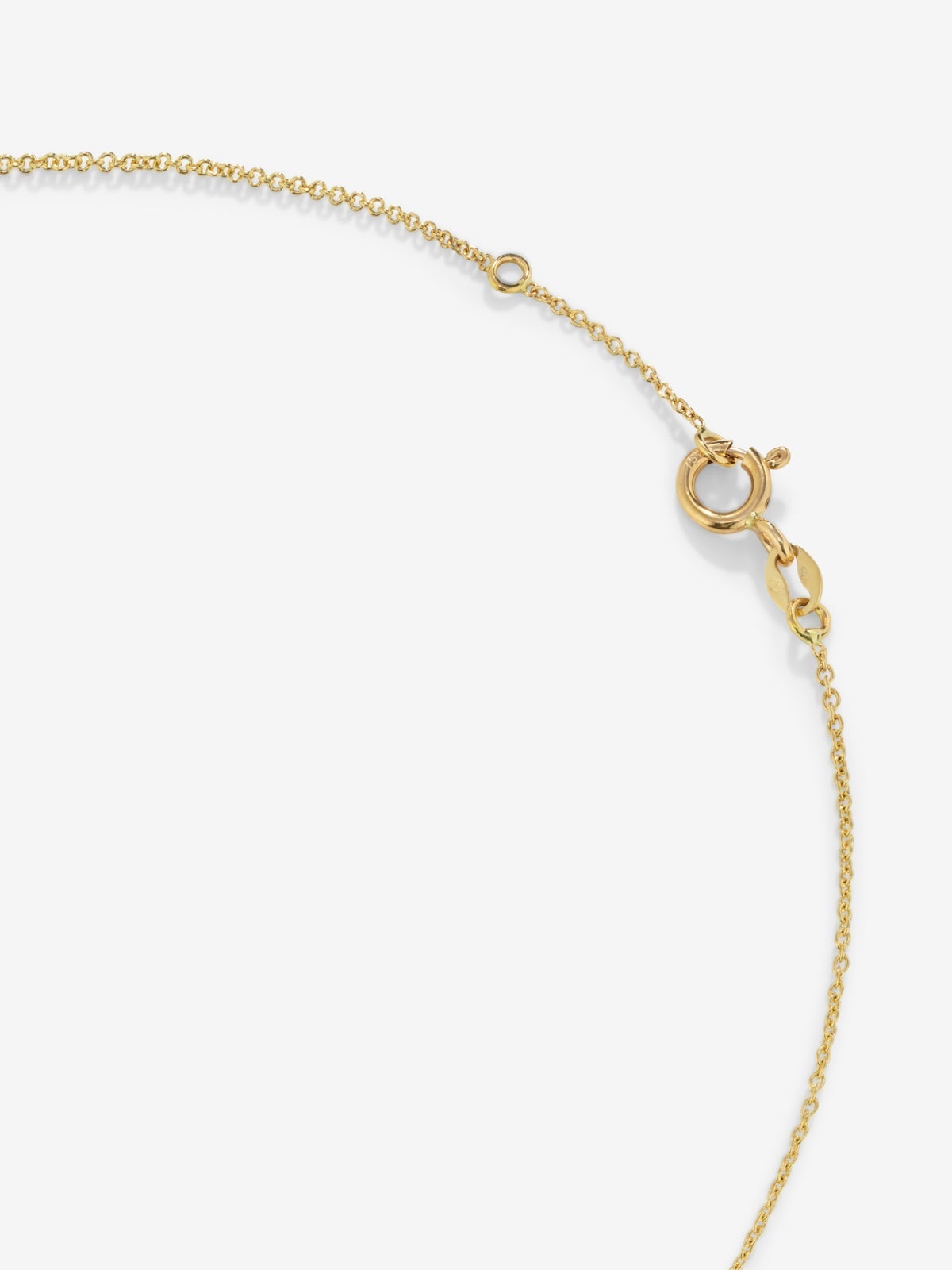 Colgante cadena de oro amarillo de 18K con citrino
