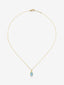 Colgante cadena de oro amarillo de 18K con topacio