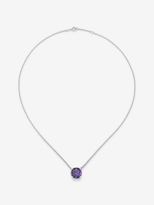 Colgante cadena de plata 925 con amatista