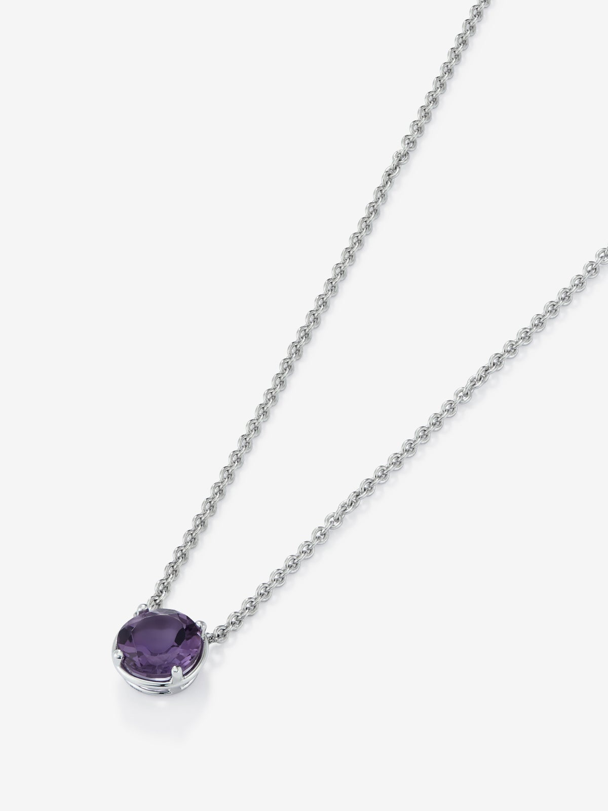 Colgante cadena de plata 925 con amatista