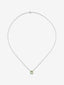 Colgante de plata 925 con amatista verde en talla brillante de 2,1 cts