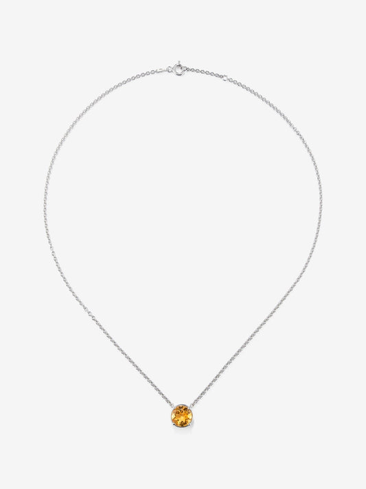 Colgante de plata 925 con cuarzo citrino amarillo