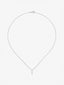 18K white gold pendant with I diamond pavé letter