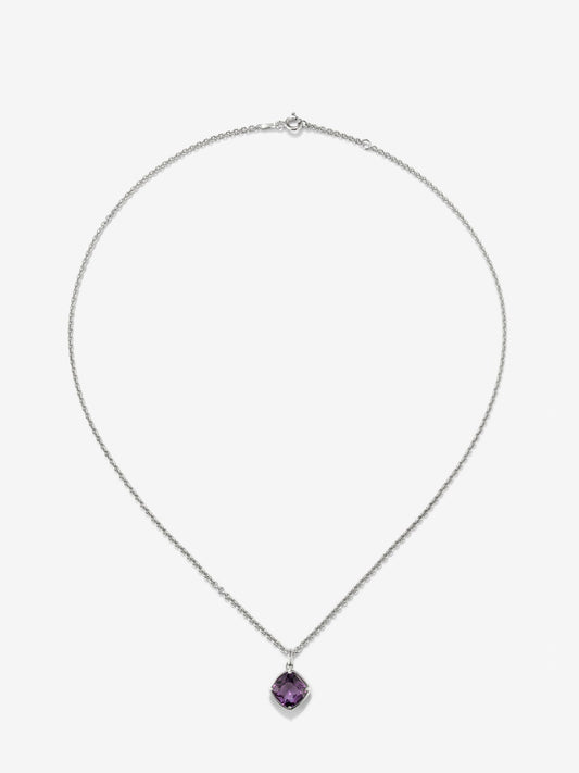 Colgante de plata 925 con amatista morada
