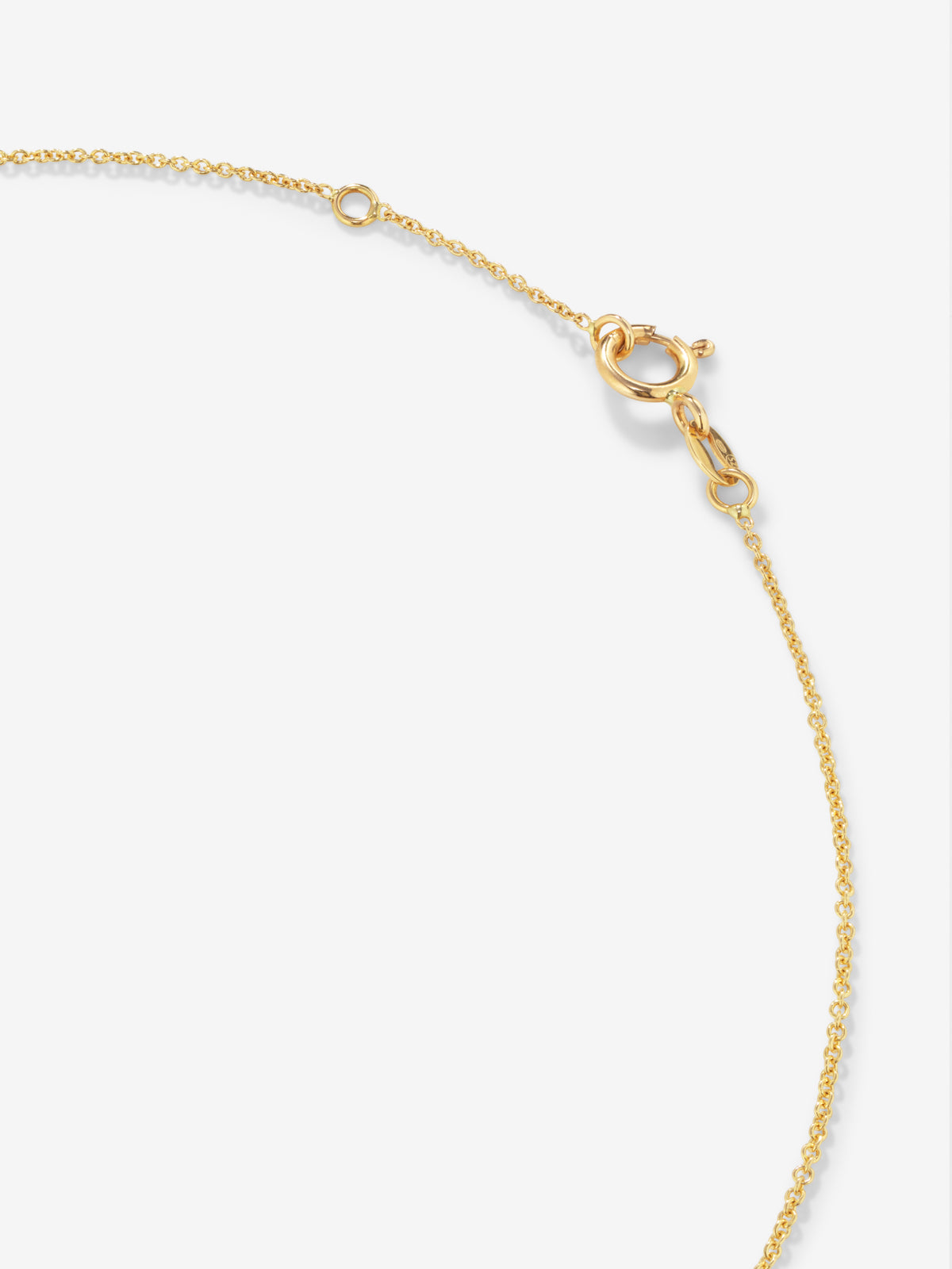 Colante de oro amarillo con cuarzo citrino de 9mm