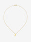 Colgante de oro amarillo de 18K con letra A