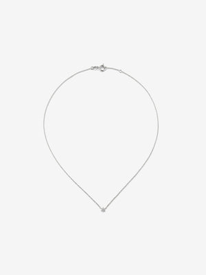 Colgante de oro blanco de 18K con diamantes 0,21 cts en forma de estrella