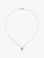 Colgante de oro blanco de 18K con 33 diamantes en talla brillante con un total de 0,25 cts