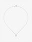Colgante cadena de oro blanco de 18K con diamante