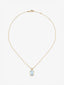 Colgante cadena de oro amarillo de 18K con topacio