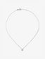 Colgante de oro blanco de 18kt con diamantes