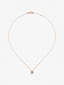 Colgante de oro rosa de 18K con 8 zafiros multicolor en talla brillante con un total de 0,41 cts