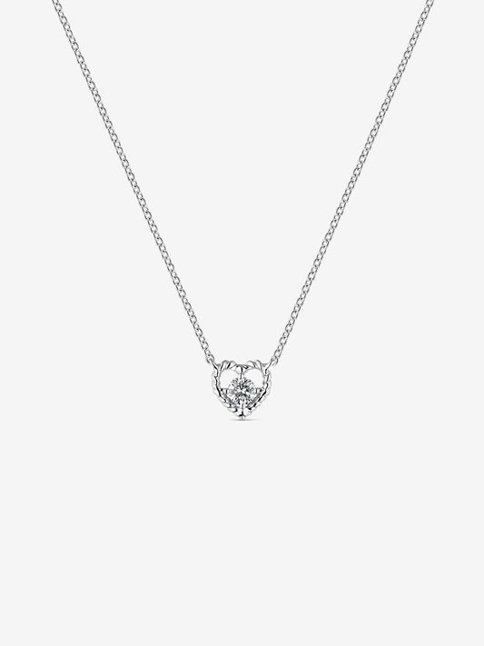 Colgante de grace de oro blanco con diamante