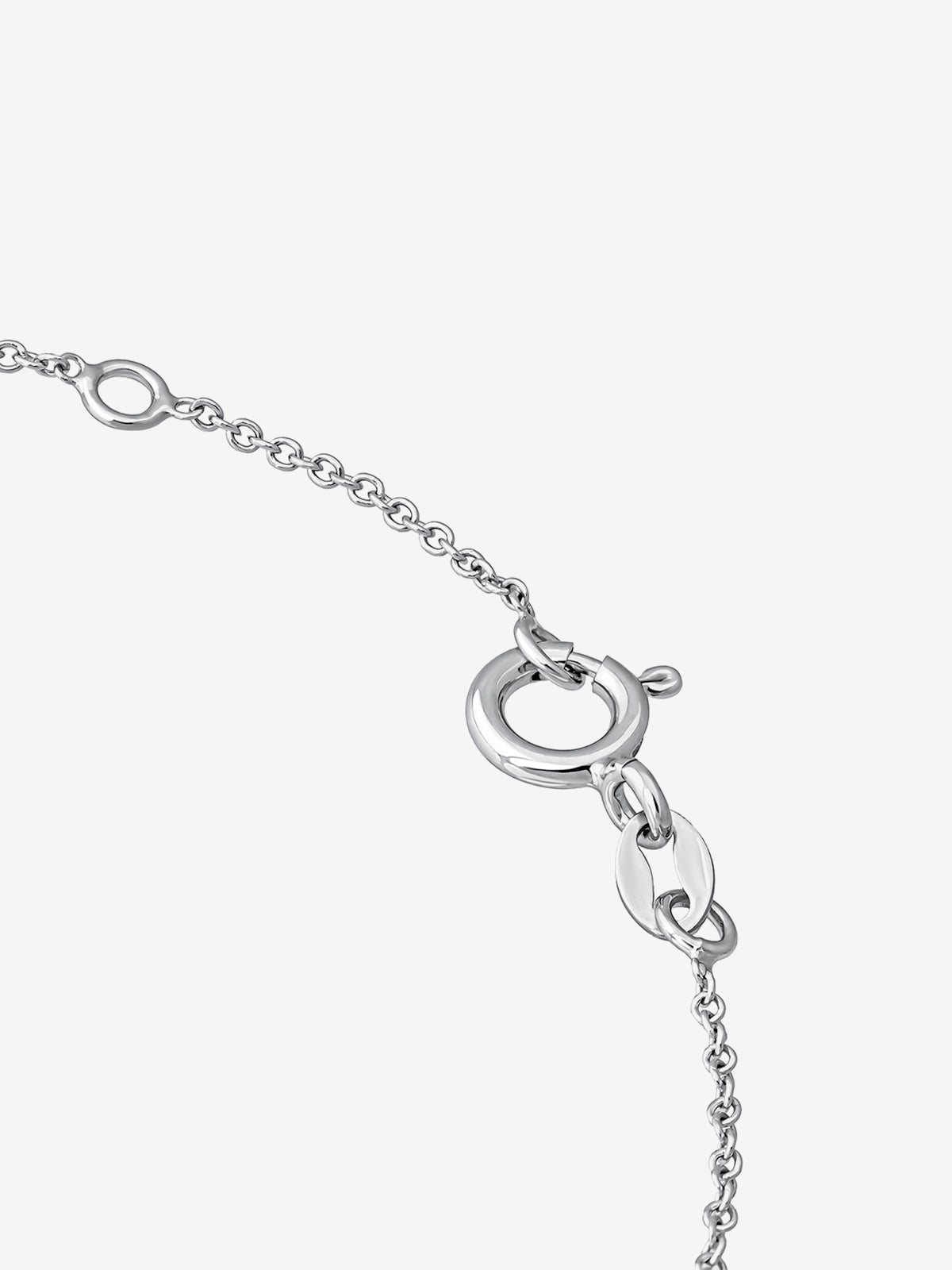 Colgante de grace de oro blanco con diamante