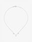Colgante de oro blanco de 18K con diamantes en talla brillante de 0,33 cts