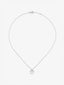 Colgante corazón de oro blanco de 18kt con diamantes de 0,22cts