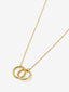 Colgante de oro círculos
