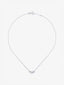 Colgante de oro blanco de 18K con diamantes en talla brillante de 0,29 cts y forma de estrellas