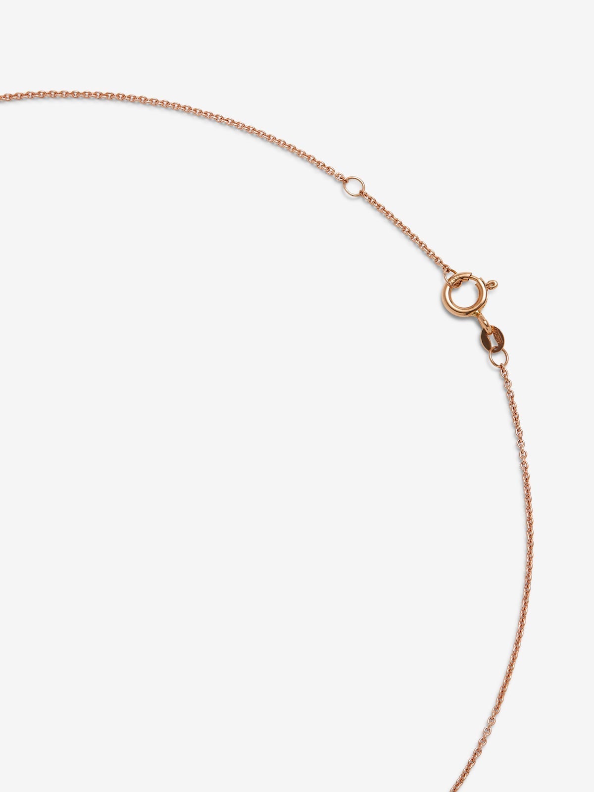 Colgante de corazón de oro blanco y rosa de 18K con diamantes blancos en talla brillante de 0,37 cts y zafiros rosas en talla brillante de 0,2 cts