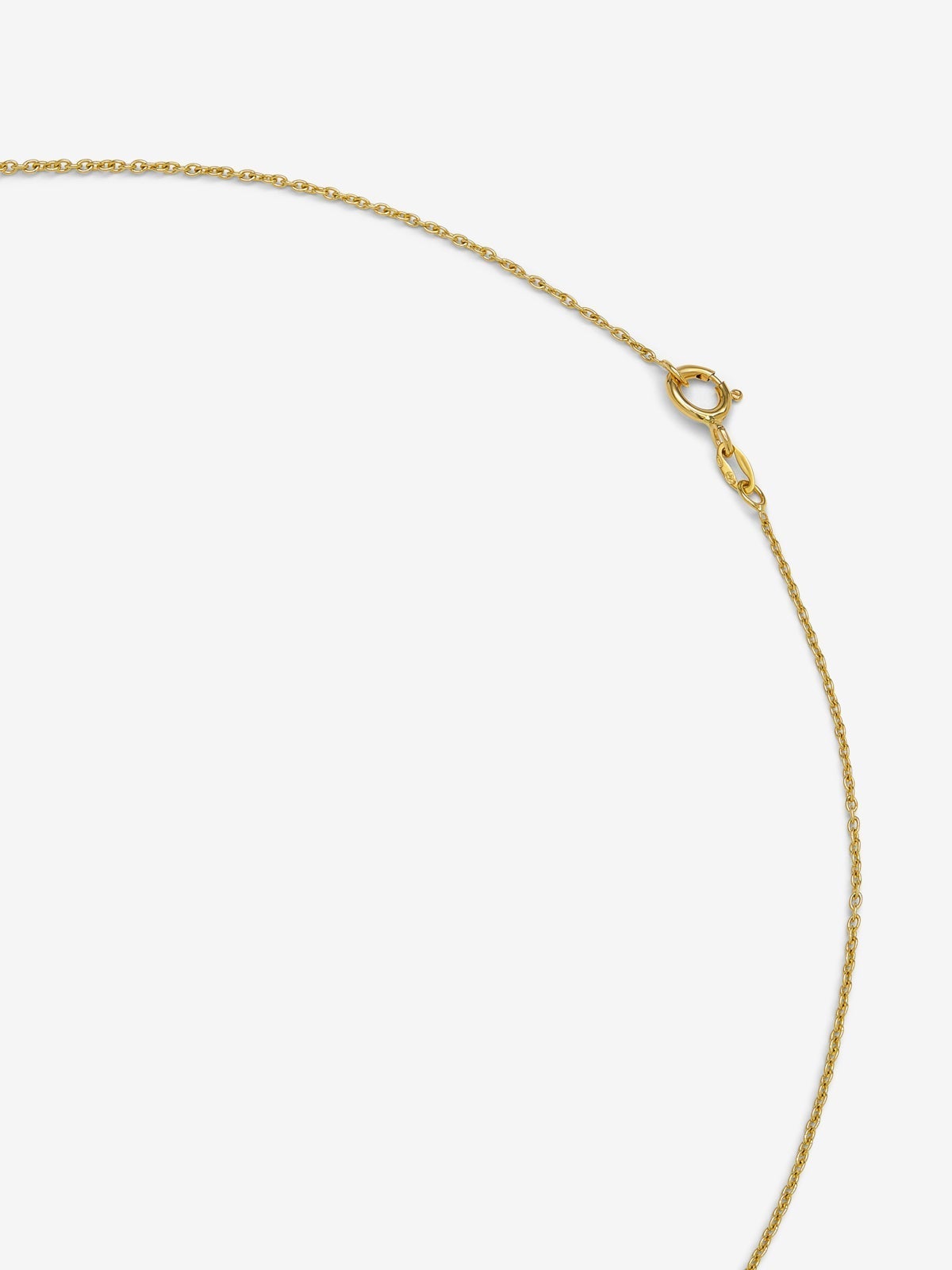 Colgante de oro amarillo de 18K con dos esmeraldas en talla brillante con un total de 0,29 cts y forma de hojas de arce