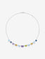 Colgante grande de plata 925 con gemas multicolor