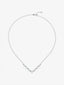 Colgante de oro blanco de 18K con 8 zafiros azules en talla brillante con un total de 1,35 cts y 21 diamantes en talla brillante con un total de 1,25 cts