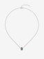 Colgante de plata 925 con pavé de topacios azul london en talla brillante