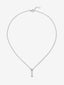 Colgante de oro blanco de 18K con 5 diamantes en talla brillante con un total de 0,13 cts