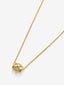 Colgante de oro amarillo de 18K con diamante en talla brillante de 0,02 cts