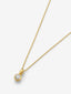 Charm de oro amarillo de 18K con diamante en talla brillante de 0,4 cts