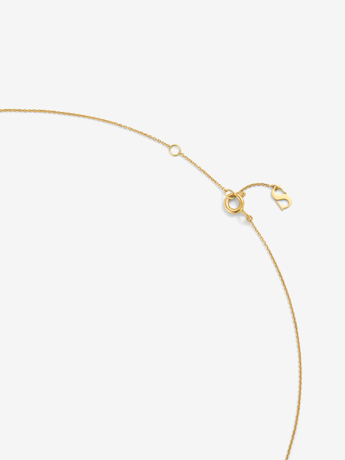 Colgante de oro amarillo de 18K con rubí rojo en talla brillante de 0,15 cts
