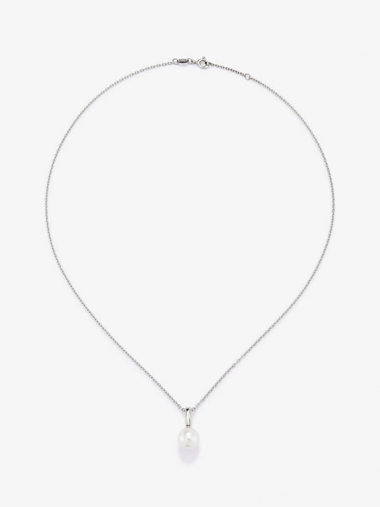 Colgante de cadena de plata 925 con perla australiana de 8,5 mm
