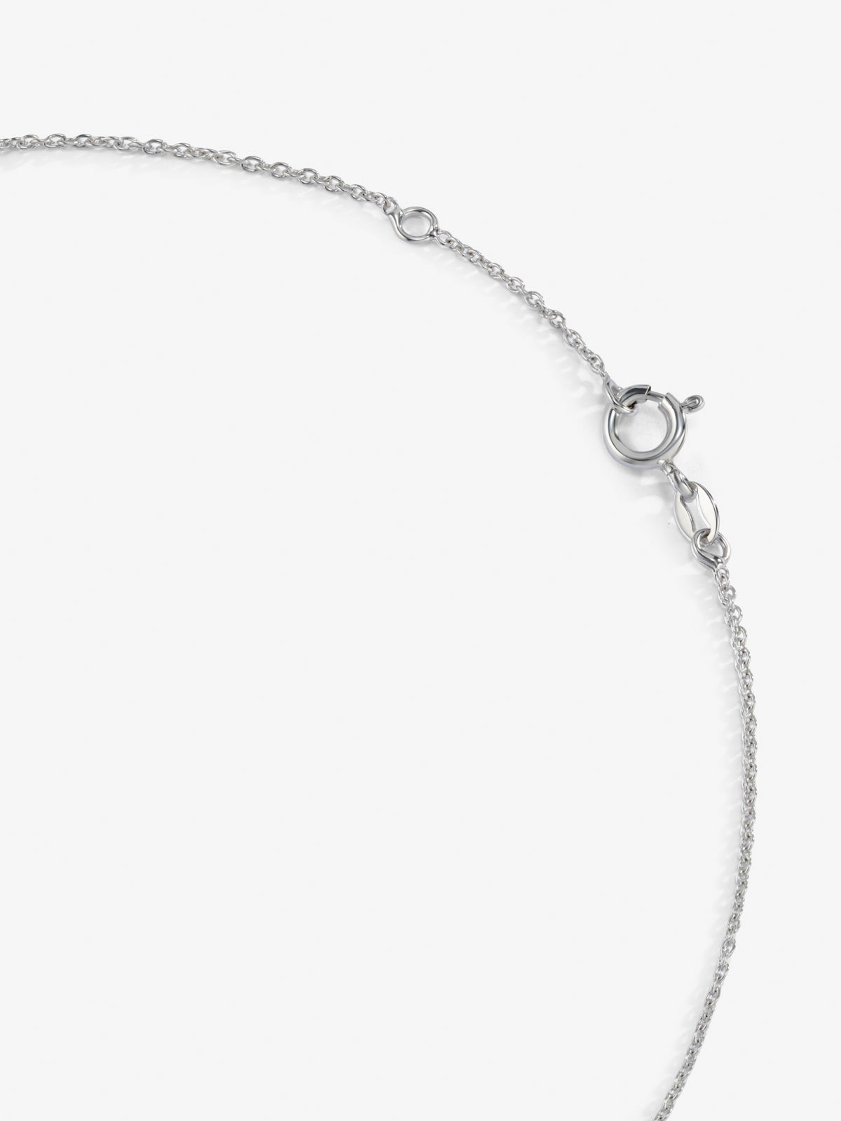 Colgante de oro blanco de 18K con topacio azul swiss 0,63 cts y diamantes 0,13 cts