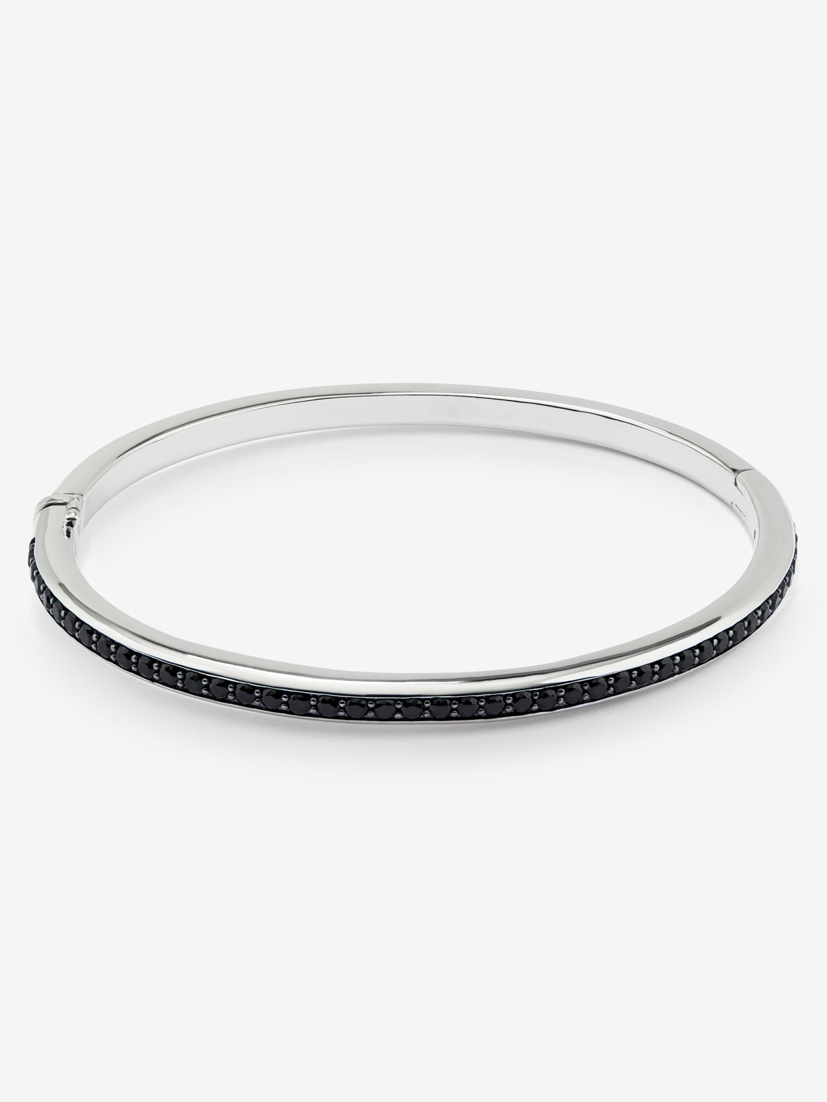 Pulsera rígida de plata 925 con espinelas