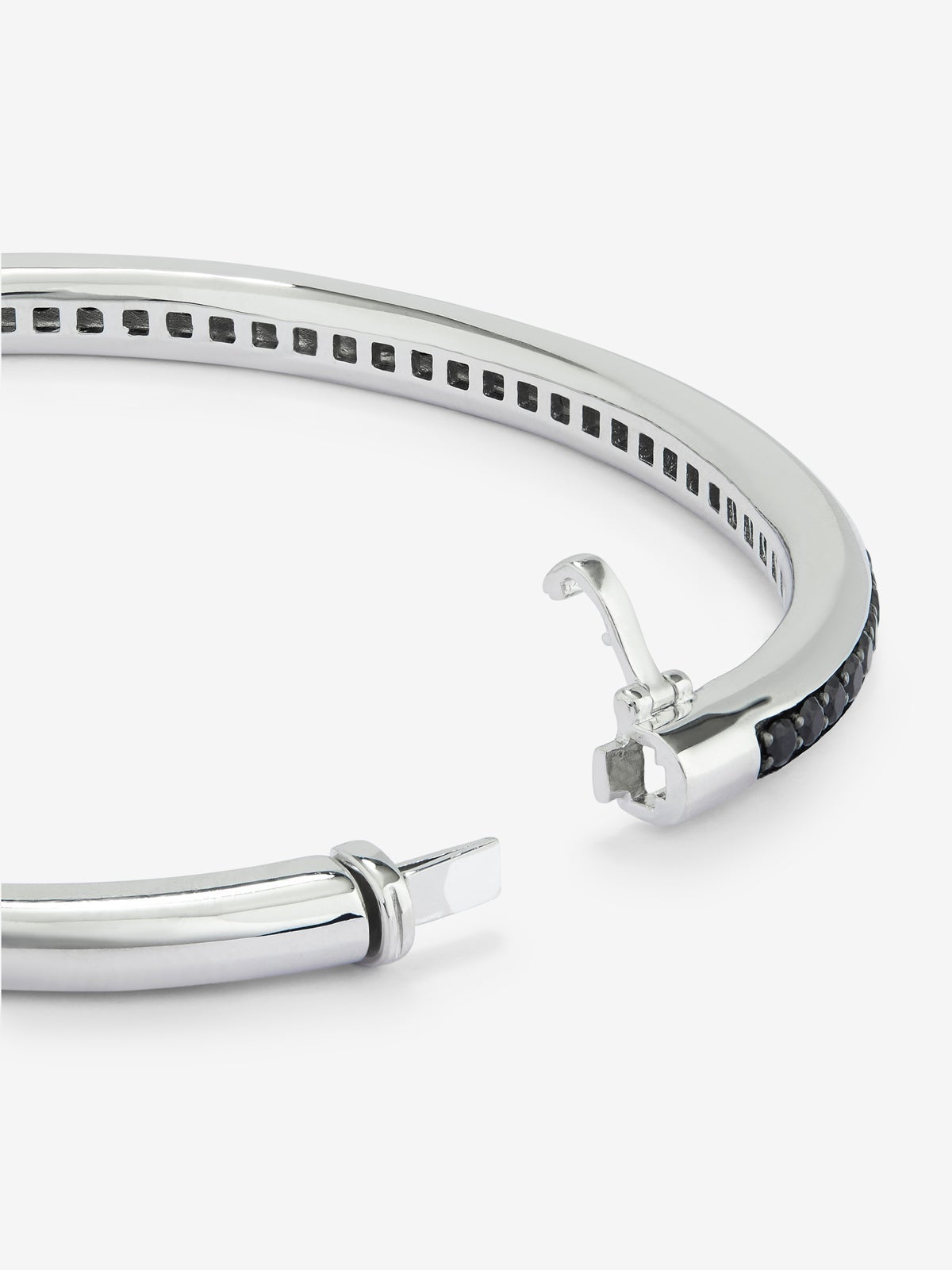 Pulsera rígida de plata 925 con espinelas