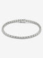 Pulsera rivière de oro blanco de 18K con diamantes en talla brillante con un total de 0,89 cts