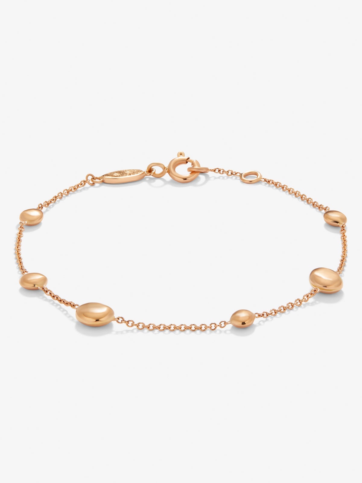 Pulsera de oro rosa de 18K