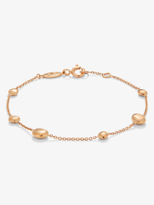 Pulsera de oro rosa de 18K